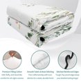 thumbnail image 4 of Twin XL Quilt Set 68''x98'', Sage Green Trees Lightweight Summer Bedspread Coverlet Set with 2 Pillow Shams, Green Eucalyptus Leaves Breathable All Season Quilt Bedding for Dorm/Guest Room, 4 of 9