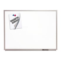 SKILCRAFT Quartet - Whiteboard - wall mountable - 48 in x 35.98 in - porcelain steel - magnetic - white - aluminum frame