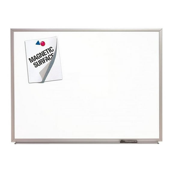 SKILCRAFT Quartet - Whiteboard - wall mountable - 48 in x 35.98 in - porcelain steel - magnetic - white - aluminum frame