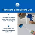 thumbnail image 6 of GE Siliconized Acrylic Painters Pro Sealant Seal & Paint, Pack of 1, White 10 fl oz Cartridge, 6 of 22