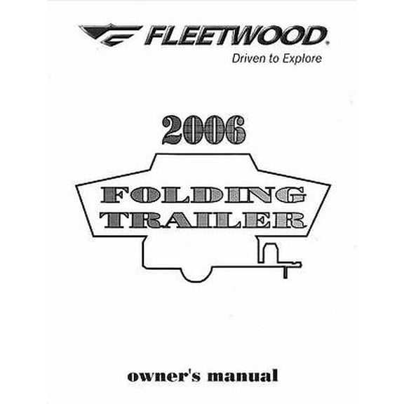 FLEETWOOD Popup Trailer Owners Manual - 2006 Americana Timberlake Bayside REPRINT