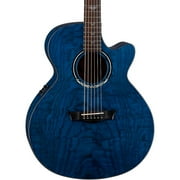 Dean Performer Ultra Quilt Acoustic-Electric Guitar Transparent Blue
