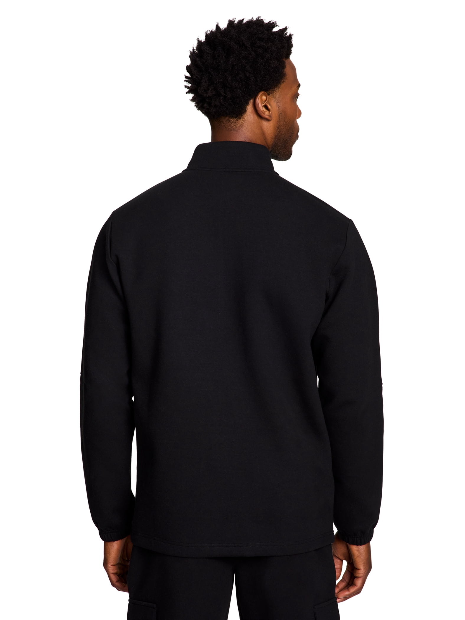 Reebok Men's and Big Men's Unwind Mock Neck Quarter Zip Sweatshirt, Sizes XS-5XL