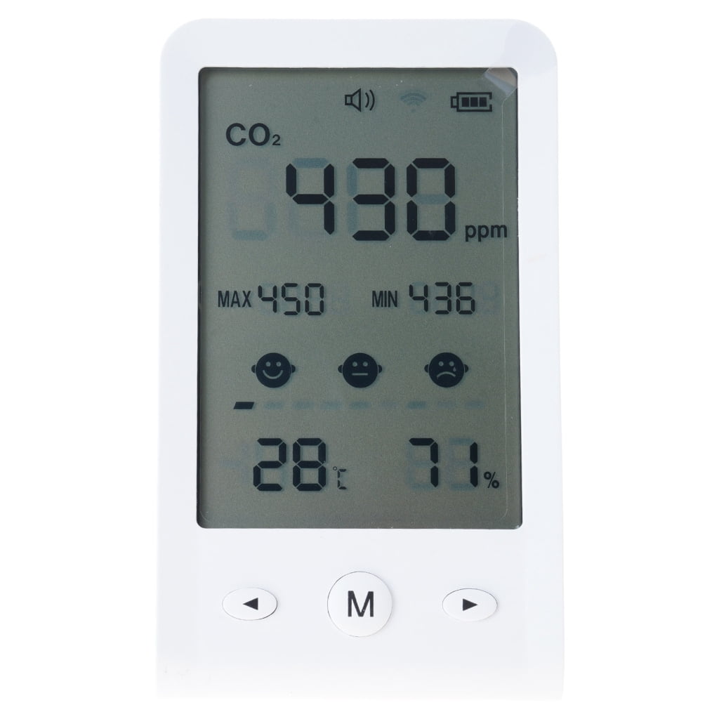 MOMOJIA CO2 Carbon Dioxide Air Quality Monitor Temperature Humidity Tester Meter Max/Min