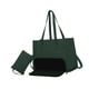 thumbnail image 5 of Bolsa de para mujer bolso de computadora acolchado para viajes de oficina de collage casual Verde, 5 of 8