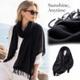 thumbnail image 4 of Women's Lightweight Sun Scarf Shawl, Versatile Summer Beach Cover Up and Travel Wrap, Breathable Soft Fabric, 4 of 5
