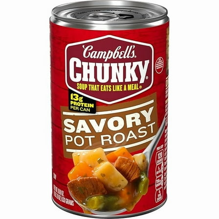 1x Campbell’s Chunky Soup, Savory Pot Roast Soup, 18.8 oz Can
