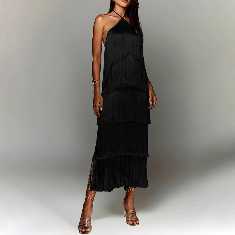 wedding guest dress halter neck Halter Neck Sequin Wedding Guest Dress Dust Rose Long Evening Dress – SD  Dresscode & Fashiontrends