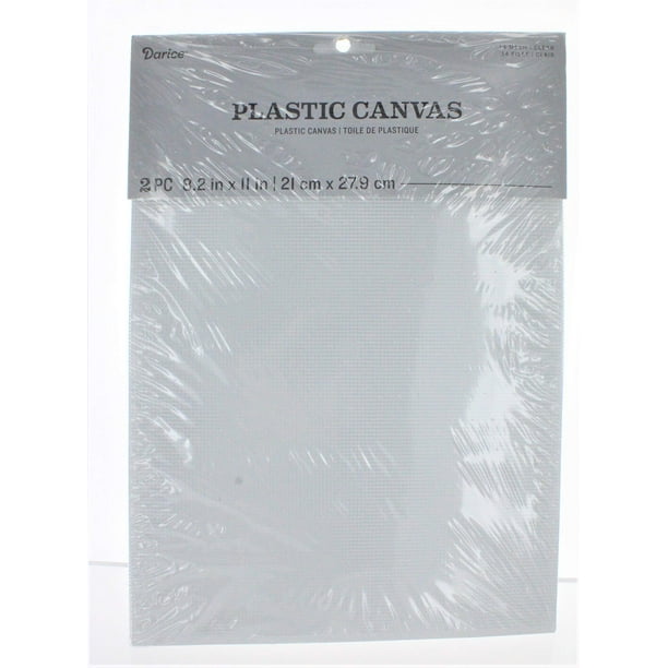 Lienzo de plástico Darice, 14 unidades, transparente, 21,6 x 27,9 cm (paquete de 2)