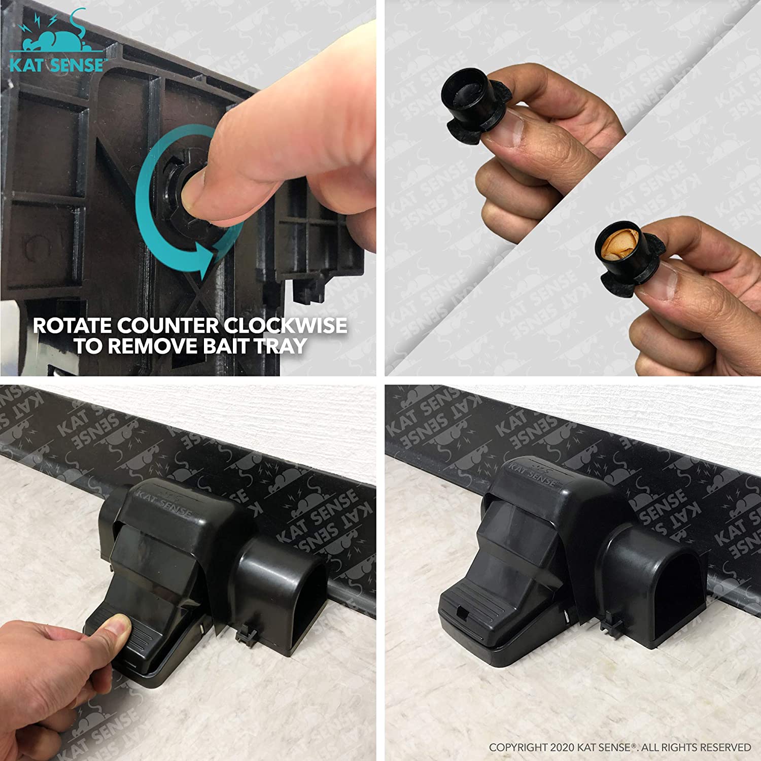Covered Rat & Chipmunk Traps, Prevents Accidental Triggering with Tunneled Design, Quick Humane Kill, Indoor 'N Outdoor Mouse Snap Traps