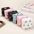 thumbnail image 3 of Bolsa de almacenamiento de tampones sanitarios para mujer, organizador impermeable portátil con patrón de dibujos animados, 3 of 5