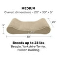 thumbnail image 3 of FurHaven Pet Dog Bed | Cooling Gel Memory Foam Orthopedic Microvelvet Luxe Lounger Pet Bed for Dogs & Cats, Clay, Medium, 3 of 12