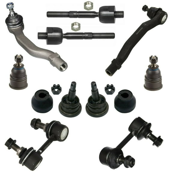 10 Piece Suspension Kit Upper Lower Ball Joints Inner Outer Tie Rod Ends Sway Bar End Links Fits select: 1998-2002 HONDA ACCORD, 1999-2003 ACURA 3.2TL