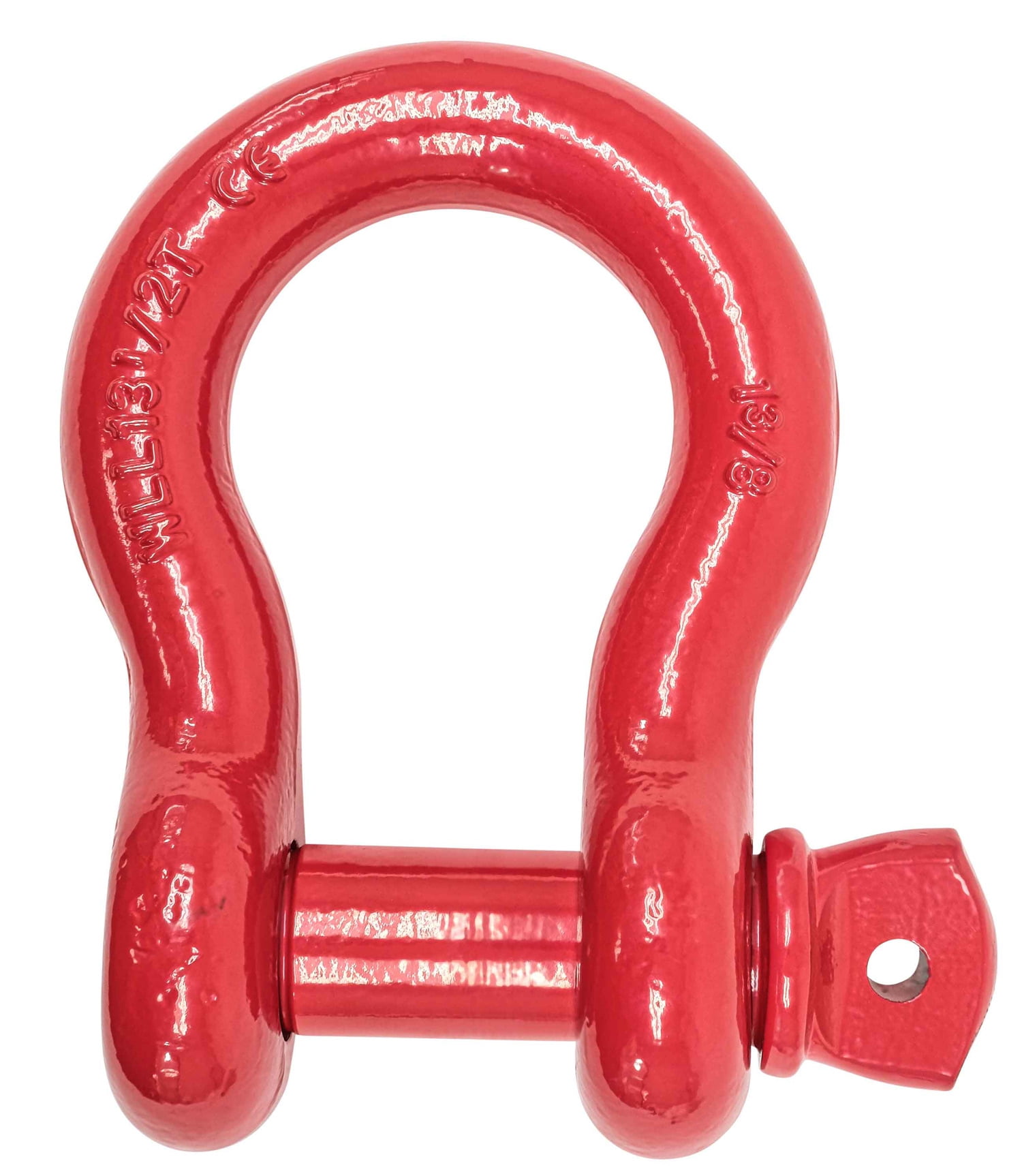 (4 Pack) 1-3/8" Anchor Shackle Forged Carbon Steel w/ Alloy Screw Pin Load Limit # 13.5 Tons (27,000 lbs) | Double Rust Protection Heavy Duty D Ring Shackle for Towing, Rigging & Vehicle Recovery