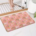 thumbnail image 4 of Pioneer Flower Floral Print Pattern Bathroom Rugs Mat, Non Slip Microfiber Bathroom Rug with Rubber Backing, Soft Mats for Bathroom Floor Tub Shower, 17"x27", 4 of 5