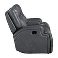 thumbnail image 5 of New Classic Furniture Titan Faux Leather Console Loveseat in Gray, 5 of 10