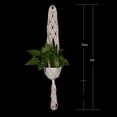 thumbnail image 2 of LABSERRON Rope Basket Oval Elegant Outdoor Use Flower Pot Hanger 103x5.1x0.2In 1Pcs, 2 of 8