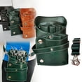 thumbnail image 2 of Leather Salon Bag Hairdresser Tool Organizer Case with Waist Shoulder Belt for Scissors Comb Clip Shear Styling Tools Multifunction Portable Storage Pouch, 2 of 9