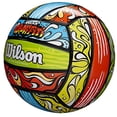 thumbnail image 2 of WILSON Ocean Graffiti Outdoor Recreation Volleyball - Official Size, Green/Orange/Blue, 2 of 3