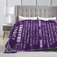 thumbnail image 5 of Grandma Birthday Gifts Grandma Blanket Throw Blanket Grandma Gifts for Grandmother Soft Purple Flannel Blanket Sofa Blanket Durable Travel Blanket Grandma Gifts from Grandchildren 80"X60", 5 of 6