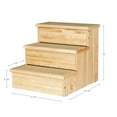 thumbnail image 4 of TRIXIE 3-Step Wooden Pet Stairs with Storage & Non-Slip Pads, Natural, 4 of 5