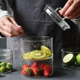 thumbnail image 4 of Stackable Heat Resistant Glass Bowl Transparent Salad Bowl Innovative Dessert Fruit Box With Lid, 4 of 6
