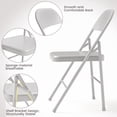 thumbnail image 4 of Yeshouse Juego de 4 sillas plegables de metal resistente, capacidad 160 kg, portátiles y apilables, 4 of 9