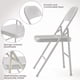 thumbnail image 4 of Yeshouse Juego de 4 sillas plegables de metal resistente, capacidad 160 kg, portátiles y apilables, 4 of 9