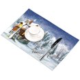 thumbnail image 4 of EREHome Ensemble de 4 Sets de Table Hiver Pin Forêt Support de Assiette 12x18 Pouces, 4 of 5