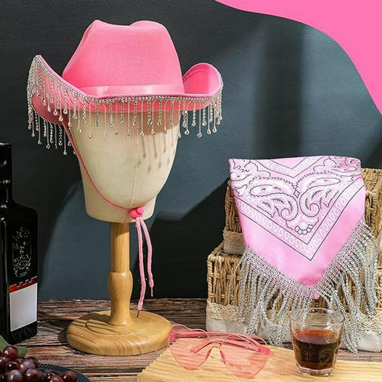 Felt Cowboy Hats Women'S Hat Elegant And Light Tassel Cowboy Hat