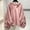#6 Pink, variant on Byworldtasic Womens Hoodies Women's Plus Size Solid Color Top V-Neck Oversized Hoodie with Batwing Sleeves Sweatshirts