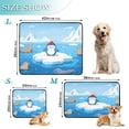 thumbnail image 3 of IAUYY Washable Pee Pads for Dogs Medium+Large Absorbent and Leak-Proof Non-Slip Reusable Puppy Pee Pads for Dogs Applicable to Playpen Potty Crate Wearing A Red Hat, 3 of 7