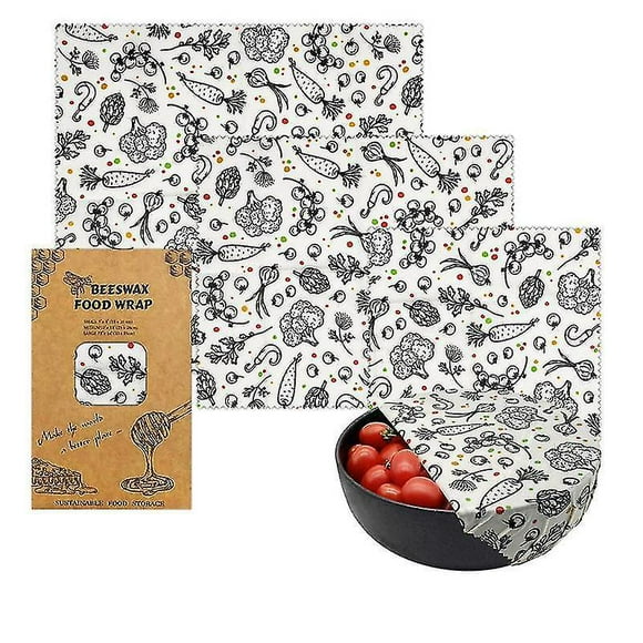 Beeswax Reusable Food Wraps - Beeswax Wrap Sustainable Products, Wax Wrap, Eco-friendly Wrap, Organization Storage Bags, Cheese Bee Wrappers Cling, Wa