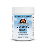 Angle View: Source Naturals Serene Science Magnesium Serene, Peaceful Body, Tangerine Flavored, 5 Ounces
