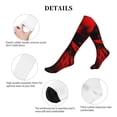 thumbnail image 5 of Picia The Red Head Skull Printed Sports Compression Socks - 15-20mmHg Graduated Compression, High-Performance Soft and Breathable Socks for Men and Women, 5 of 5