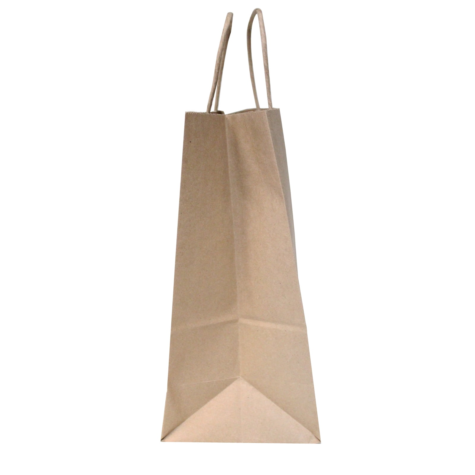 16"x6"x12"• 50 Pcs • Brown Premium Kraft Paper Handle Shopping Durable Reusable Gift Merchandise Carry Grocery Retail Bags