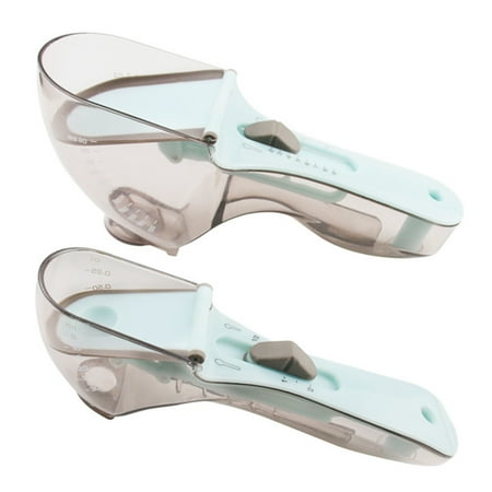 

Wowspeed 2pcs/set Adjustable Measuring Spoons - Magnetic Measuring Spoons - Large Tablespoon & Small Teaspoon For Kitchen Coffee Powder Cooking Dry Liquid Sugar Tea