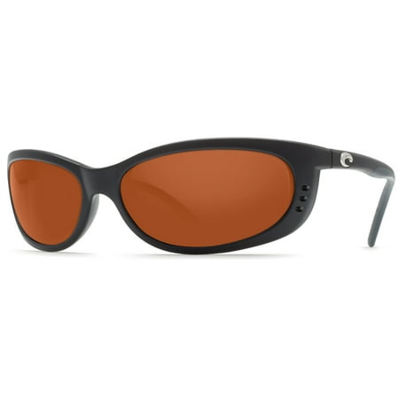 Costa Del Mar Fathom FA 11GF Matte Black Global Fit Sunglasses Copper Lens 580G