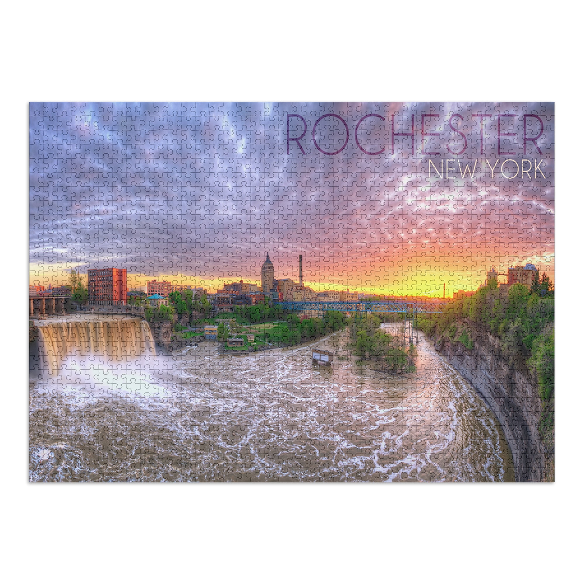 Rochester, New York, Falls View (1000 Piece Puzzle, Size 19x27