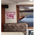 thumbnail image 2 of Camper Wall Decal Camping Life RV Accessories Art Decor Stickers Quote 23x16-Inch Berry, 2 of 2