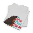 thumbnail image 4 of Glamour Queen Unisex Heavy Cotton Tee "Please Don't Try Me" with 'I Will Need Bail Money' Logo - Ash, 4 of 5