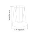 thumbnail image 3 of Braiding Stand Metal Lamp Harp Shade Holder Ring Industrial Lamp Shade Lamp Shade Adaptor Lamp Shade Cage, 3 of 3
