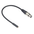 thumbnail image 2 of Adaptador XLR duradero Cable de sonido Cable Adaptador de aleación de zinc Negro 30cm segundo Baoblaze Cable de micrófono estéreo de audio y video, 2 of 8
