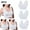 White, variant on Lovskoo 3Pc Women's Sports Bra Lace Cami Bra Wireless Tank Top Bra Comfortable Everyday Bras For Women Leisure Black