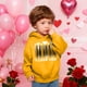 thumbnail image 5 of Sudadera con capucha y estampado de corazón de San Valentín, sudadera de manga larga para niños y niñas, chaqueta para niñas de talla mediana y grande., 5 of 7
