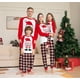 thumbnail image 1 of Pijamas a juego para la familia, nuevo gorro navideño de dibujos animados, pantalones a cuadros con estampado de letras, traje para niños adultos, mono de bebé, ropa para perros, 2022, 1 of 5