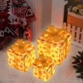thumbnail image 1 of Feltree Christmas Lighted Boxes Remote Control Set of 3 LED Up Decor Outdoor Up Christmas Boxes Present Decorations Outdoor Yard, 1 of 8