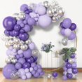 thumbnail image 1 of Kit de guirnaldas con forma de arco con forma de globo, color morado, 153 unidades, 18, 12, 10 5 pulgadas, 1 of 7