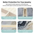 thumbnail image 3 of Marble Travel Portable Jewelry Organizer Box with Earring Holder, Bracelet Holder, and Necklace Organizer for Girls and Women, 3 of 6