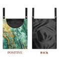 thumbnail image 7 of ZIATUBLE Green Marble Stripes Clothespin Bag with Strap Easy to Use Clothespin Holder Bag Outdoor 2 Pcs Stretch Hanging Pantry Organizer for Storage Bags for Home Outdoor Supply, 7 of 7